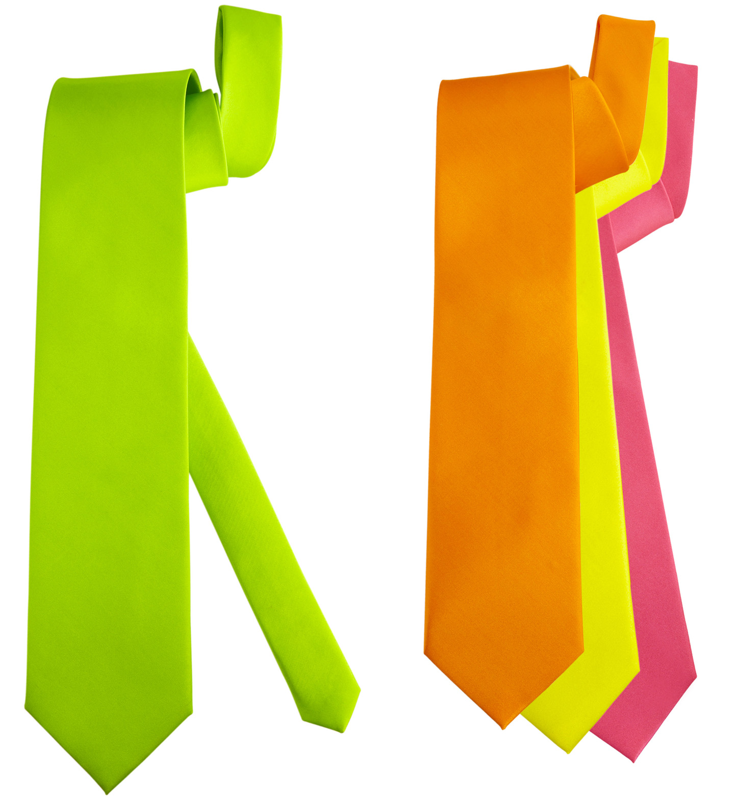 Cravate Fluo - Divers coloris