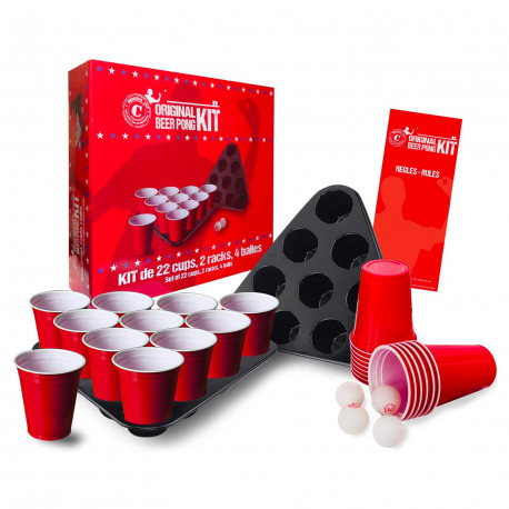 faburo Beer Pong Kit, Jeux à Boire, Pack Complet Beer Pong,Tapis de Jeu  Beer-Pong, 22 Tasses, 6 balles, pour Jeu Soirée Jeux de Barbecue pour  Adultes : : Jeux et Jouets