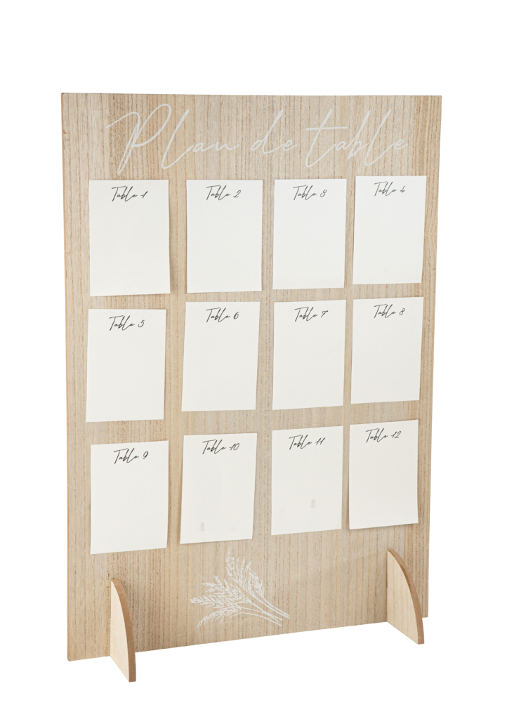 Plan de Table Bois et Pampas - La Caverne
